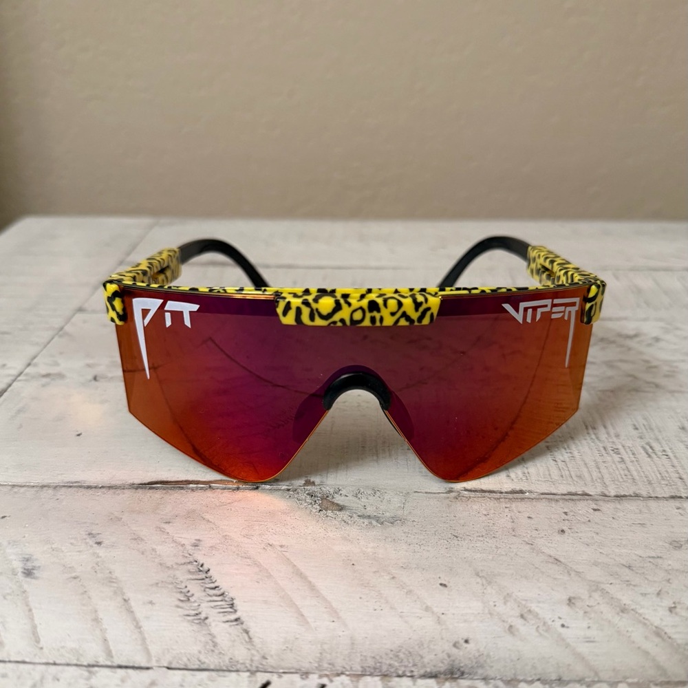 Pit Viper Carnivore 2000 Sunglasses with Yellow Leopard Print